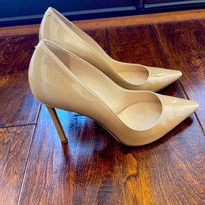 Jimmy Choo Romy 100 Patent leather Nude pumps size 37